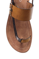 Women's Crocodile Detailed Sandals | Derimod