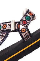 Women's Beige Flat Sandals | Derimod