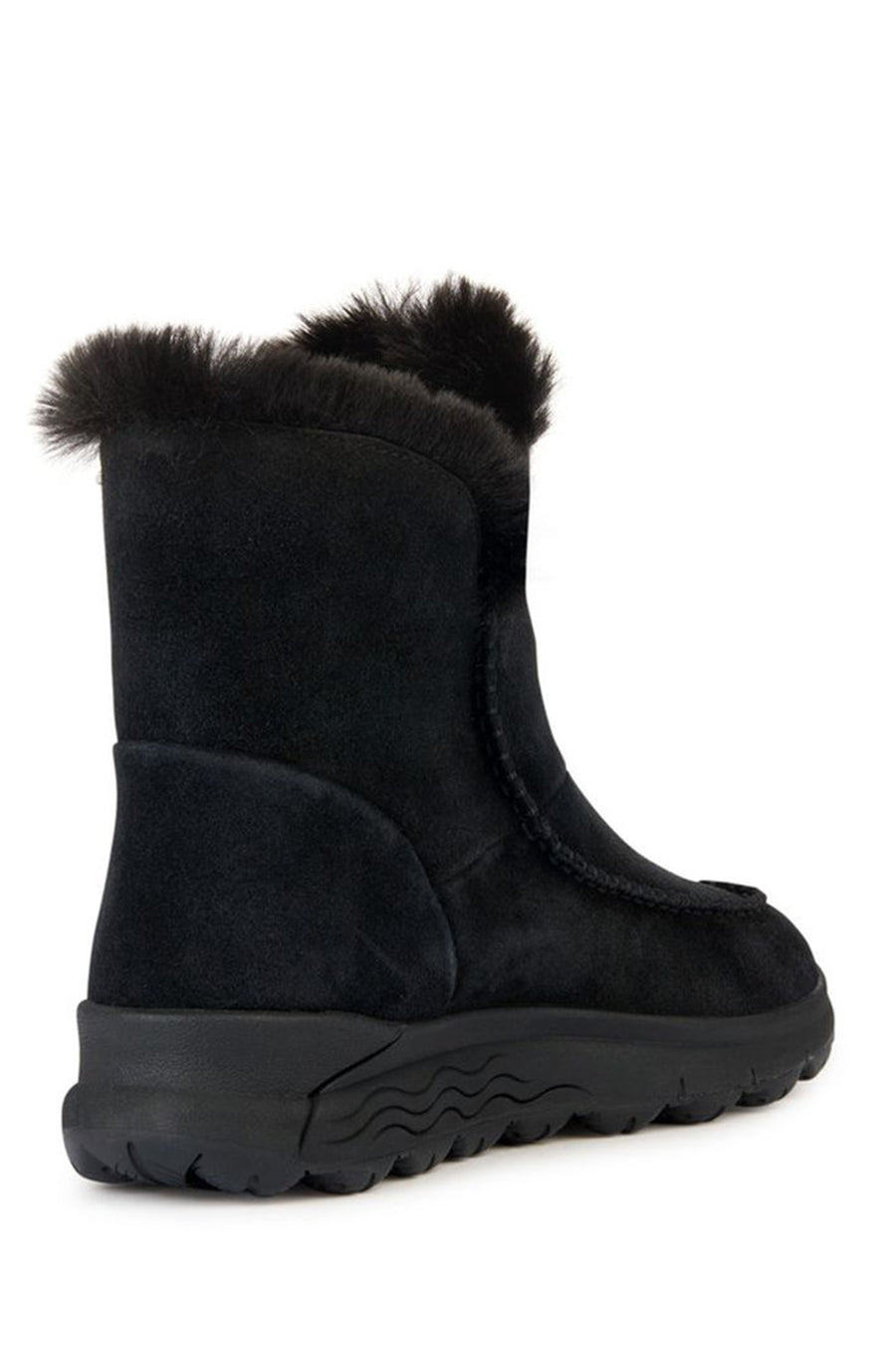 Geox Women's Black Spherica Suede Leather Boots