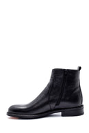 Men's Leather Zippered Boots | Derimod