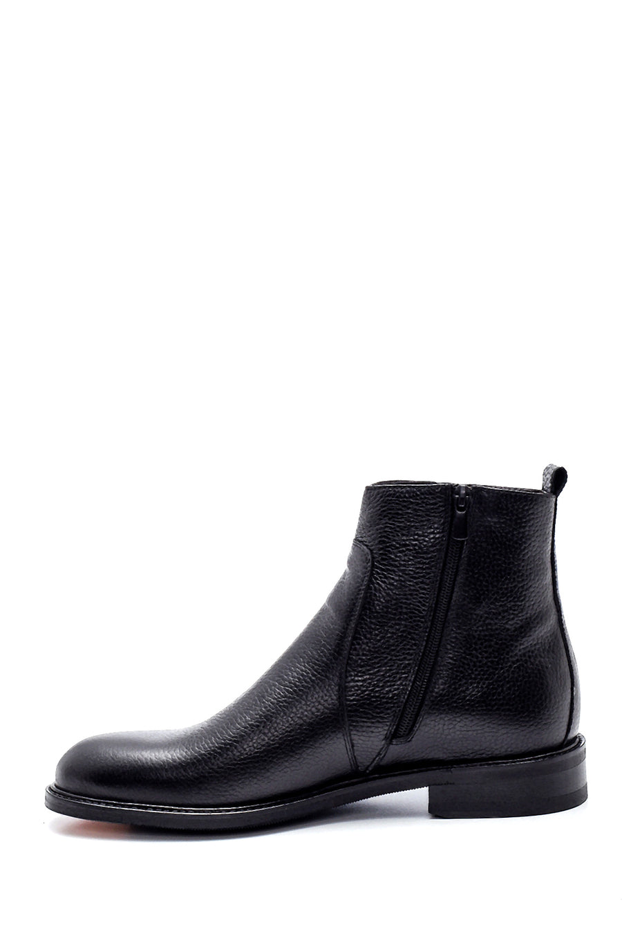 Men's Leather Zippered Boots