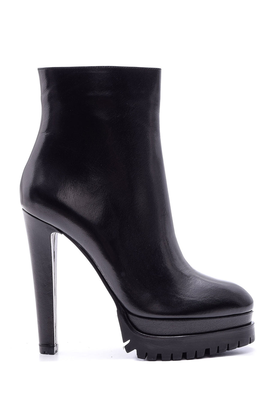 Women's Heeled Leather Boots 19WFD160818 | Derimod