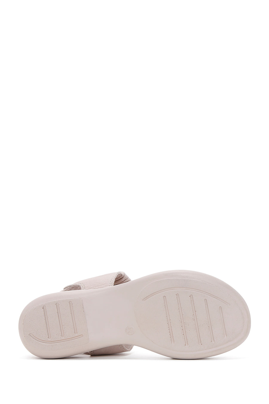 Kadın Vizon Deri Comfort Sandalet