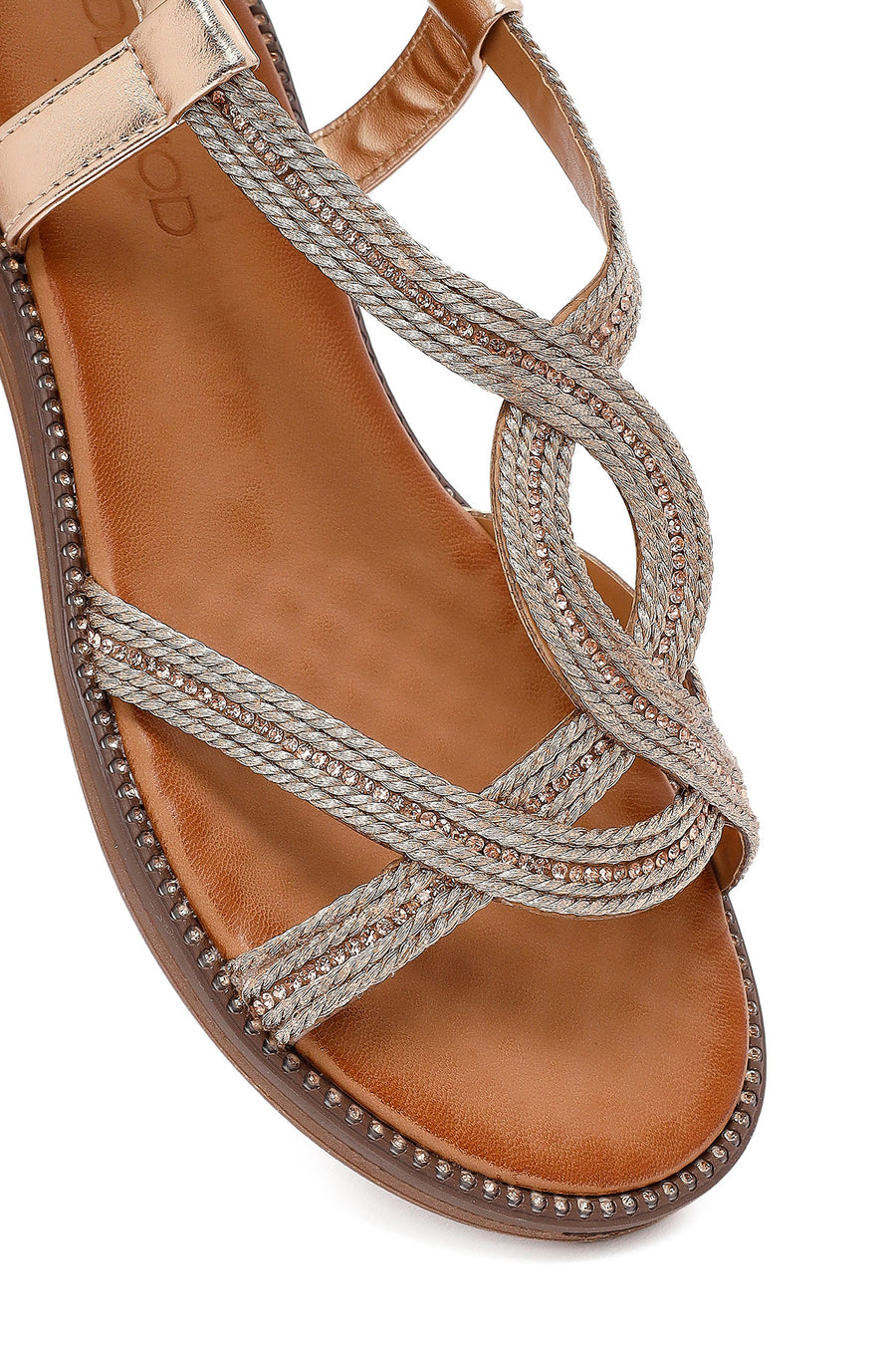 Woman Pink Stone Sandals