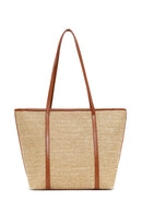 Woman Taba Wicker Shoulder Bag | Derimod
