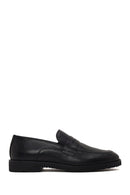 Erkek Siyah Deri Klasik Loafer | Derimod