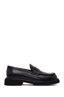 Erkek Siyah Deri Casual Loafer | Derimod