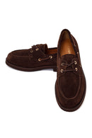 Woman Brown Lace-up Suede Casual Shoes | Derimod