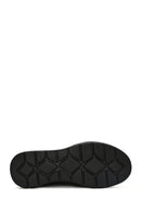 Erkek Siyah Bağcıklı Deri Casual Sneaker | Derimod