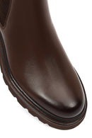 Men's Brown Leather Chelsea Boot | Derimod