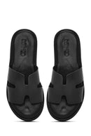 Women's Black Thick Soled Slippers | Derimod