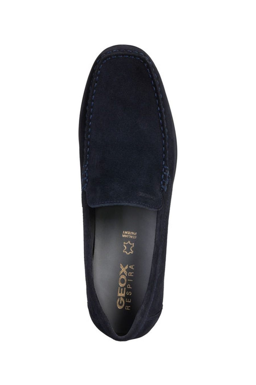 Geox Men's Navy Blue Ascanio Suede Leather Casual Loafer