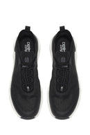 Derimod Zero Male Black Thick-Soled Fabric Sneaker | Derimod