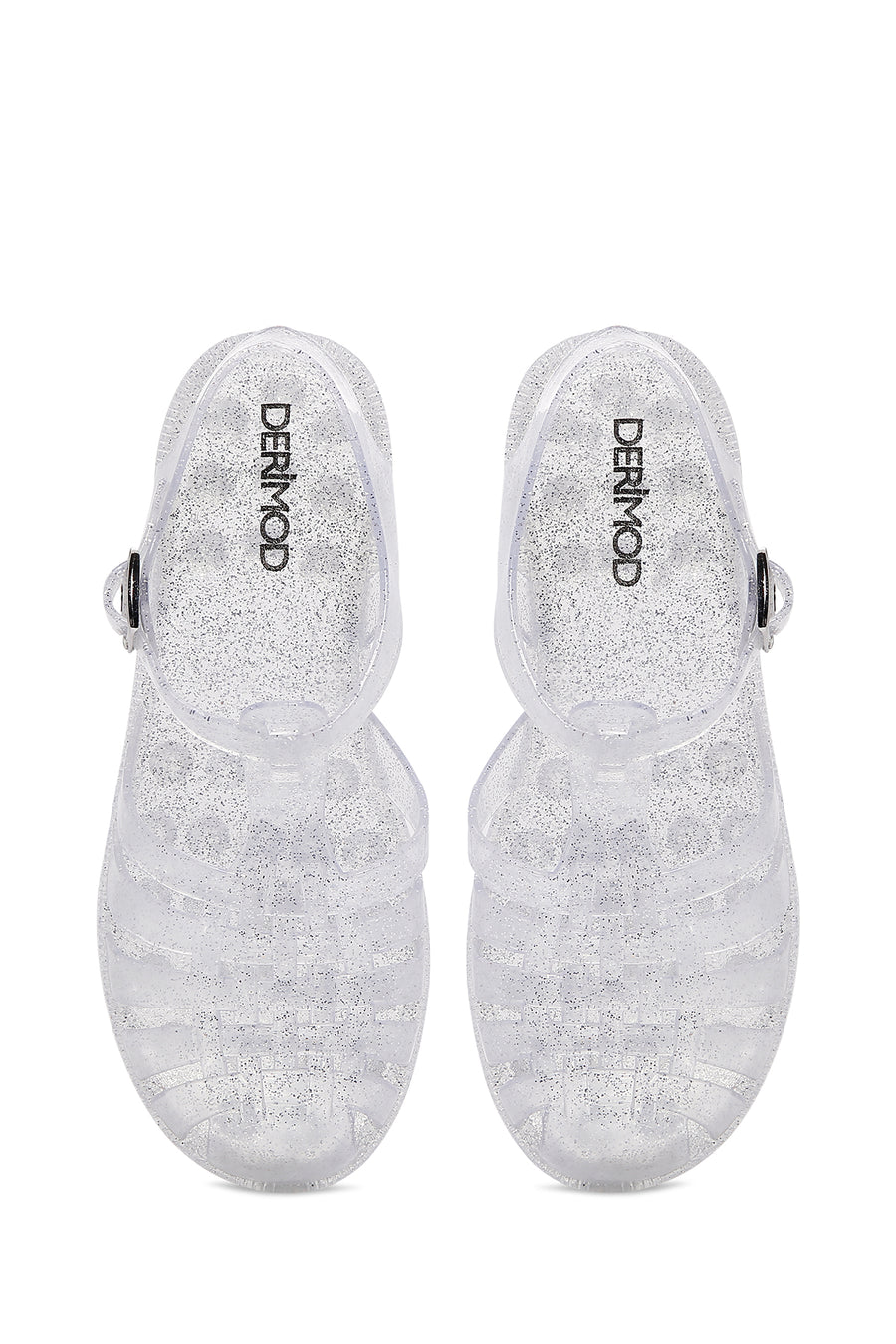 Women's Transparent Ankle Strap Jelly Sandals