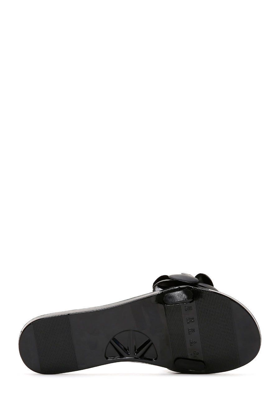 Women's Black Jelly Slippers