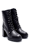 Women's Leather Heeled Boots | Derimod