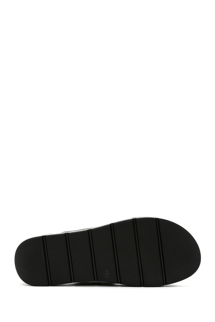 Women's Black Thick Sole Comfort Sandals