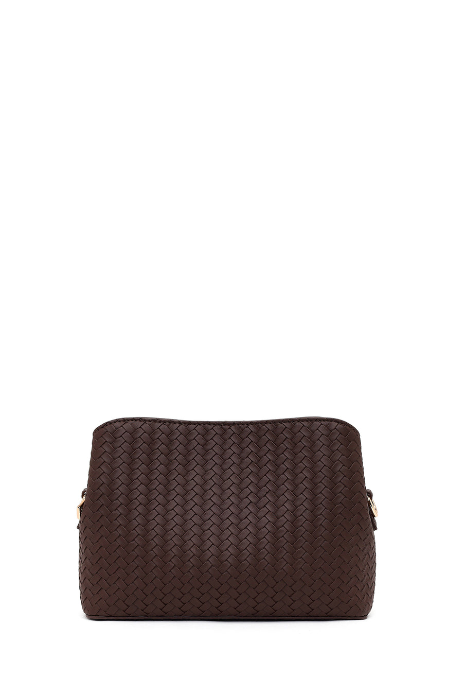 Woman Brown Long-Strap Printed Crossbody Bag