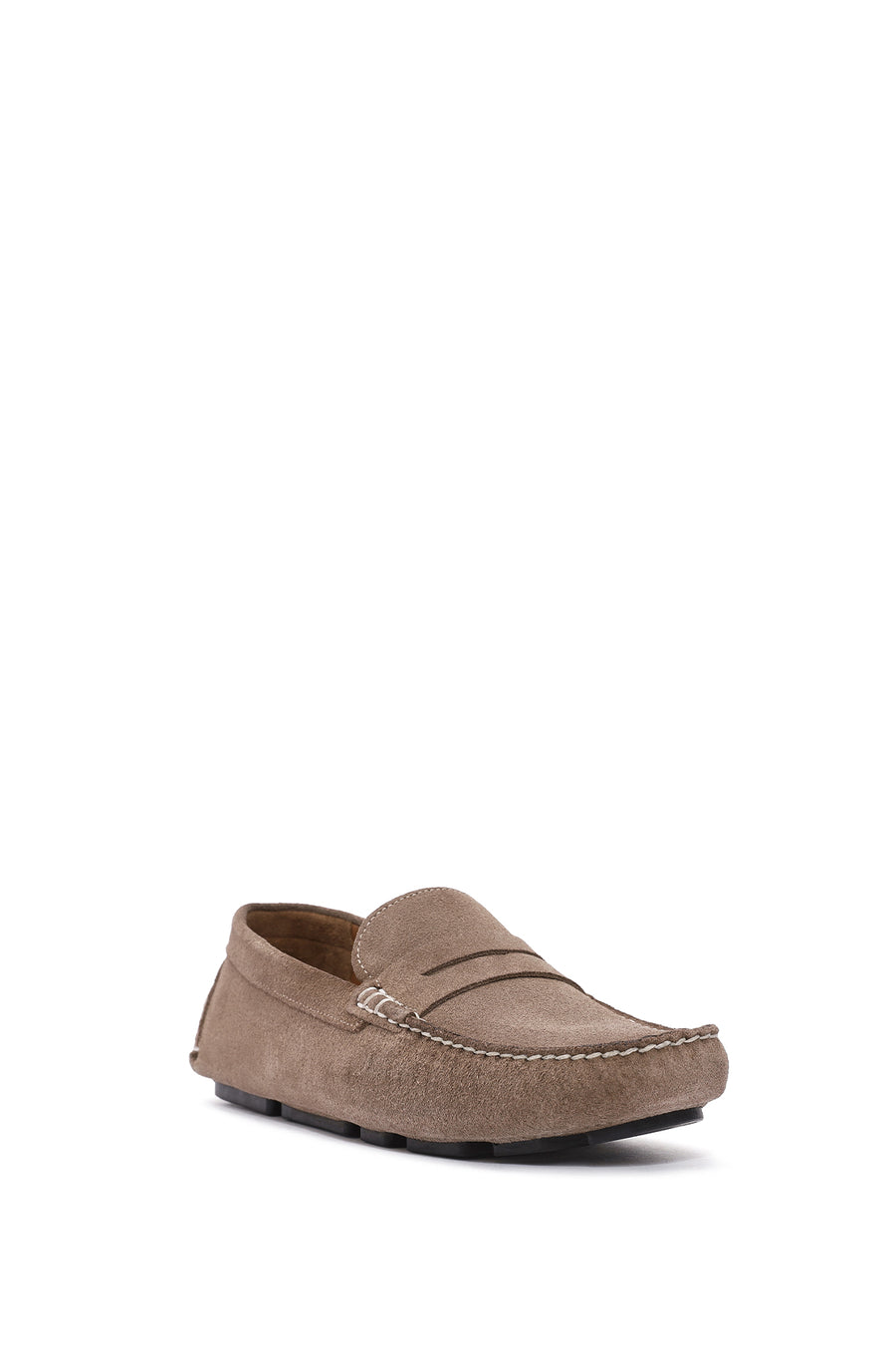 Men's Beige Suede Leather Loafer