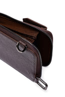 Men's Brown Leather Crossbody Bag | Derimod