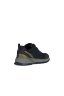 Geox Men's Black Sterrato Lace-Up Leather Sneaker | Derimod