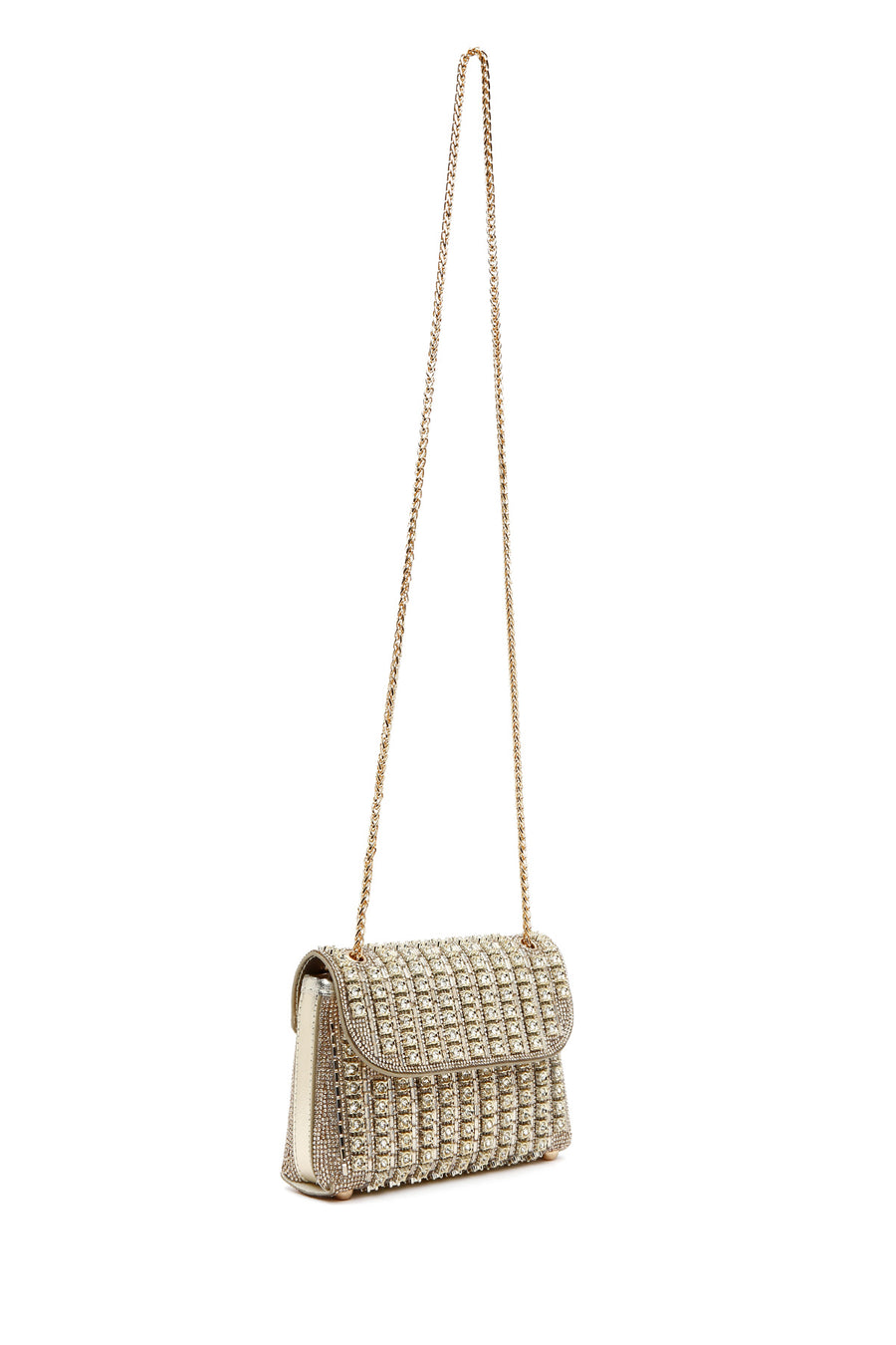 Women's Gold Chain Strap Embellished Evening Bag