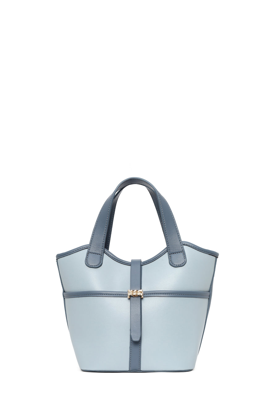 Woman Blue Long-Strap Classic Shoulder Bag