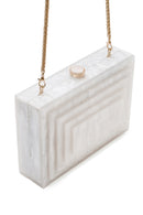 Women's White Long Strap Mini Clutch Bag | Derimod