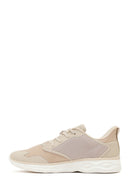 Derimod Zero Women's Beige Laced Thick Soled Fabric Sneakers | Derimod