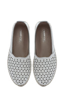 Kadın Beyaz Deri Comfort Loafer | Derimod