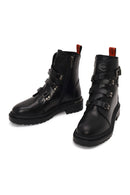 Harley Davidson Woman Black Camiel Zip Closure Leather Boots | Derimod