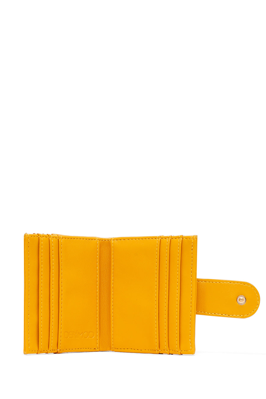 Woman Yellow Quilted Card Holder
