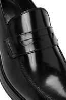 Erkek Siyah Deri Klasik Loafer | Derimod