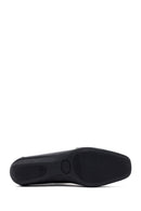 Woman Black Buckle Leather Masculine Loafer | Derimod