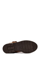 Women's Tan Suede Leather Chelsea Boots | Derimod