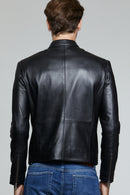 Sandro Men's Leather Jacket | Derimod
