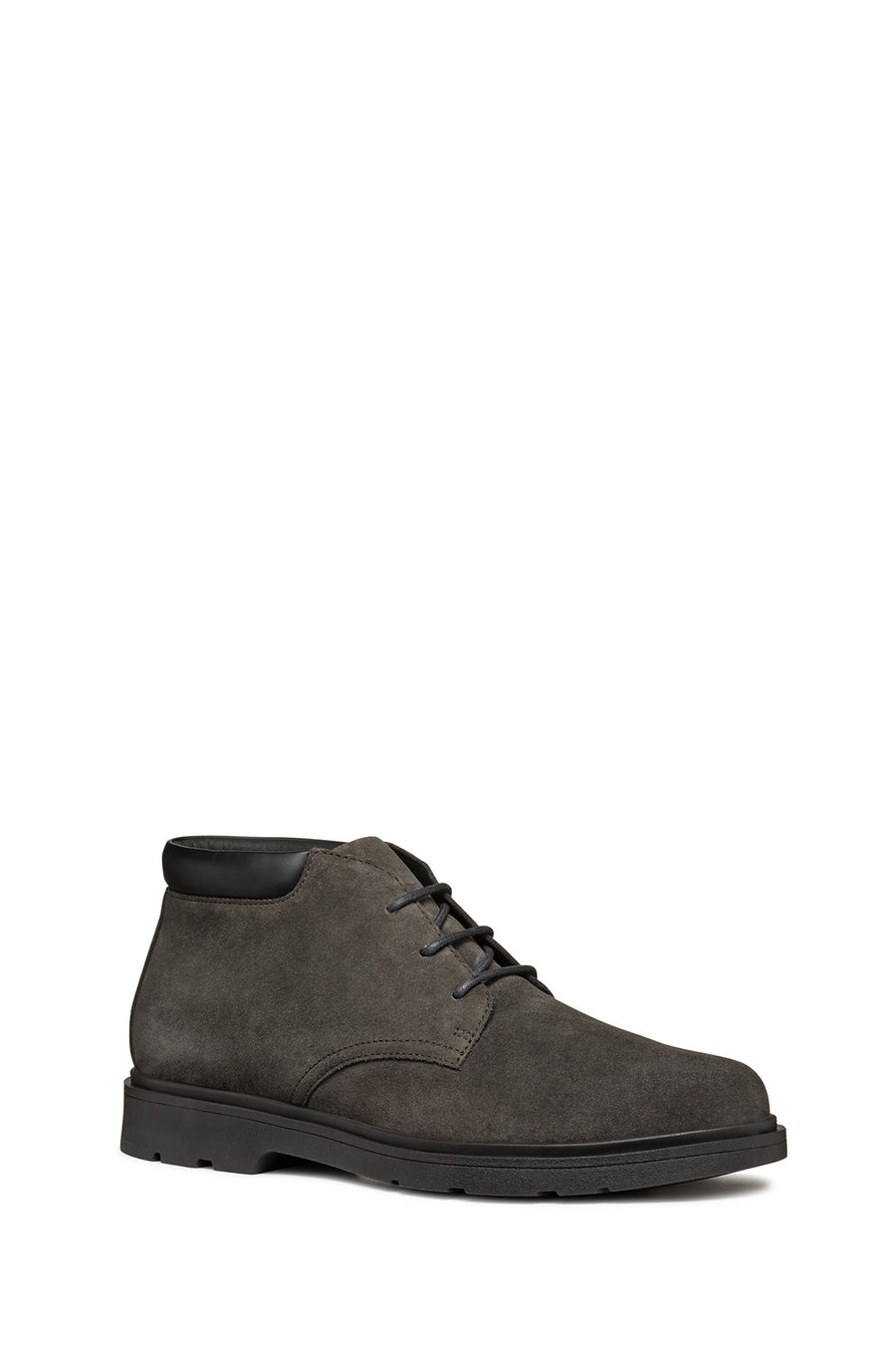 Geox Men's Mink Spherica Ec1 Lace-Up Suede Leather Boots
