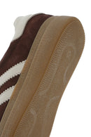 Woman Brown Lace-Up Suede Leather Sneaker | Derimod