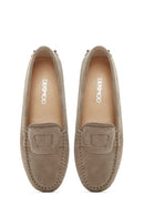 Women's Mink Suede Leather Loafer | Derimod