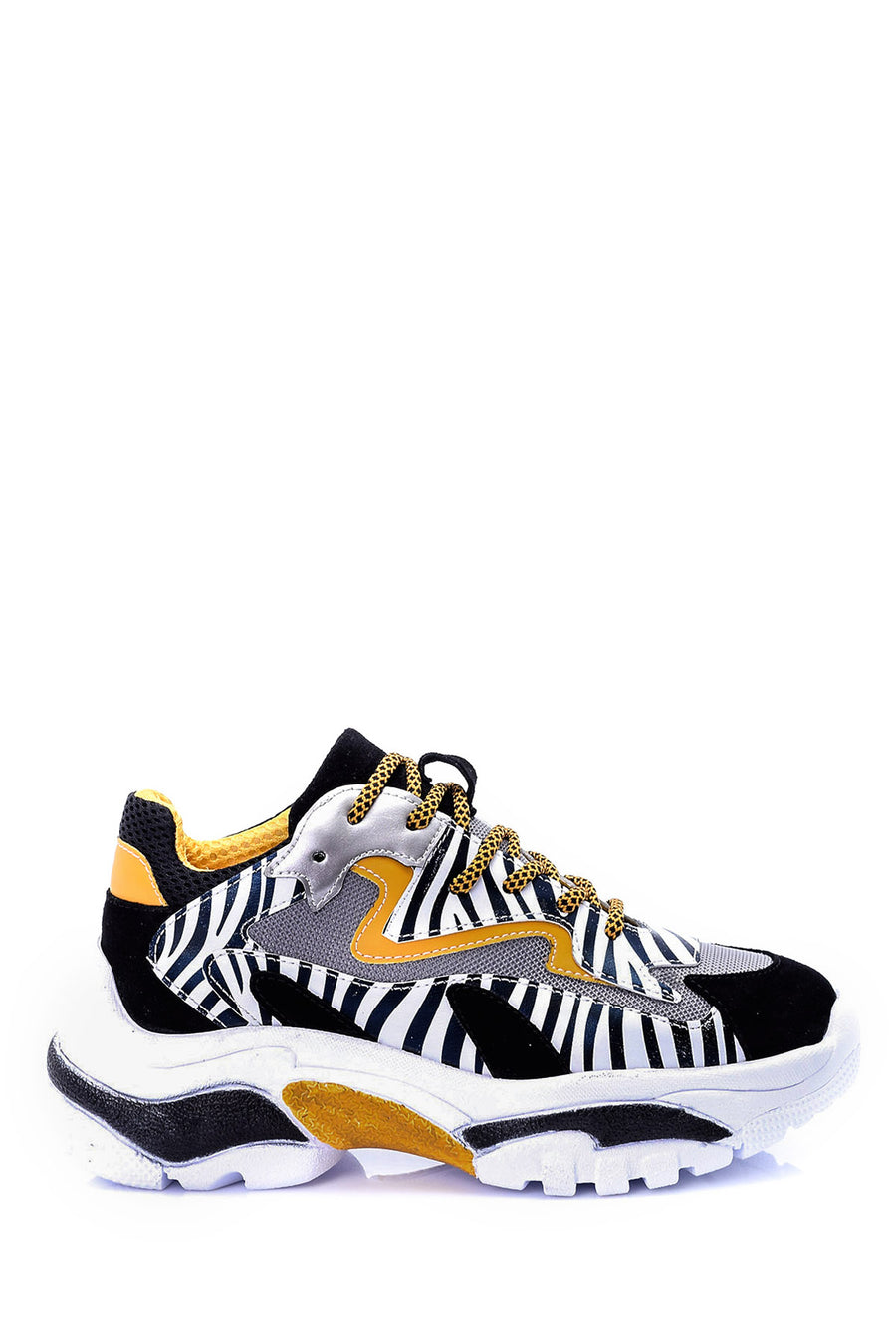 Kadın Yüksek Tabanlı Süet Sneaker 19SFE121314 | Derimod