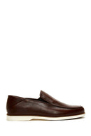 Men's Brown Leather Casual Loafer | Derimod