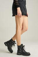 Lace-Up Women's Leather Boots | Derimod