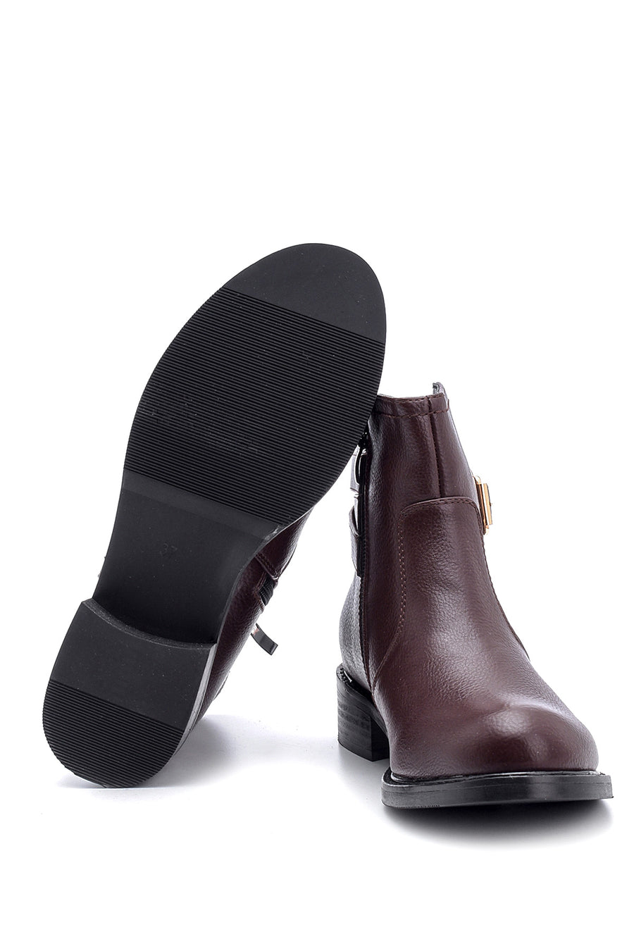 Women's Buckle Detailed Boots