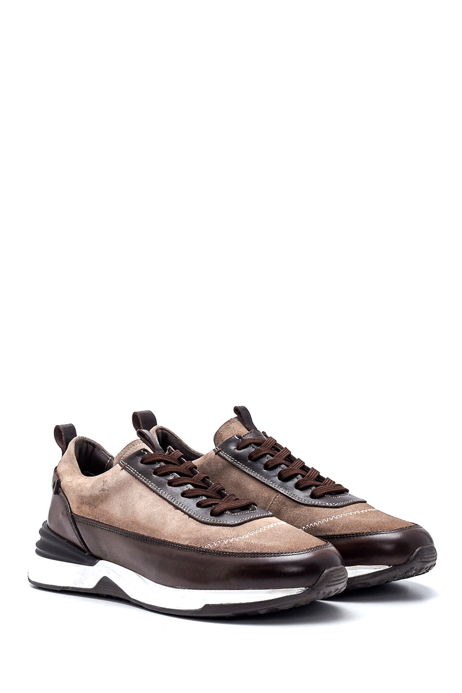 Men's Leather Suede Detailed Sneaker