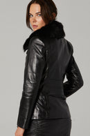 Marianna Women's Leather Jacket | Derimod