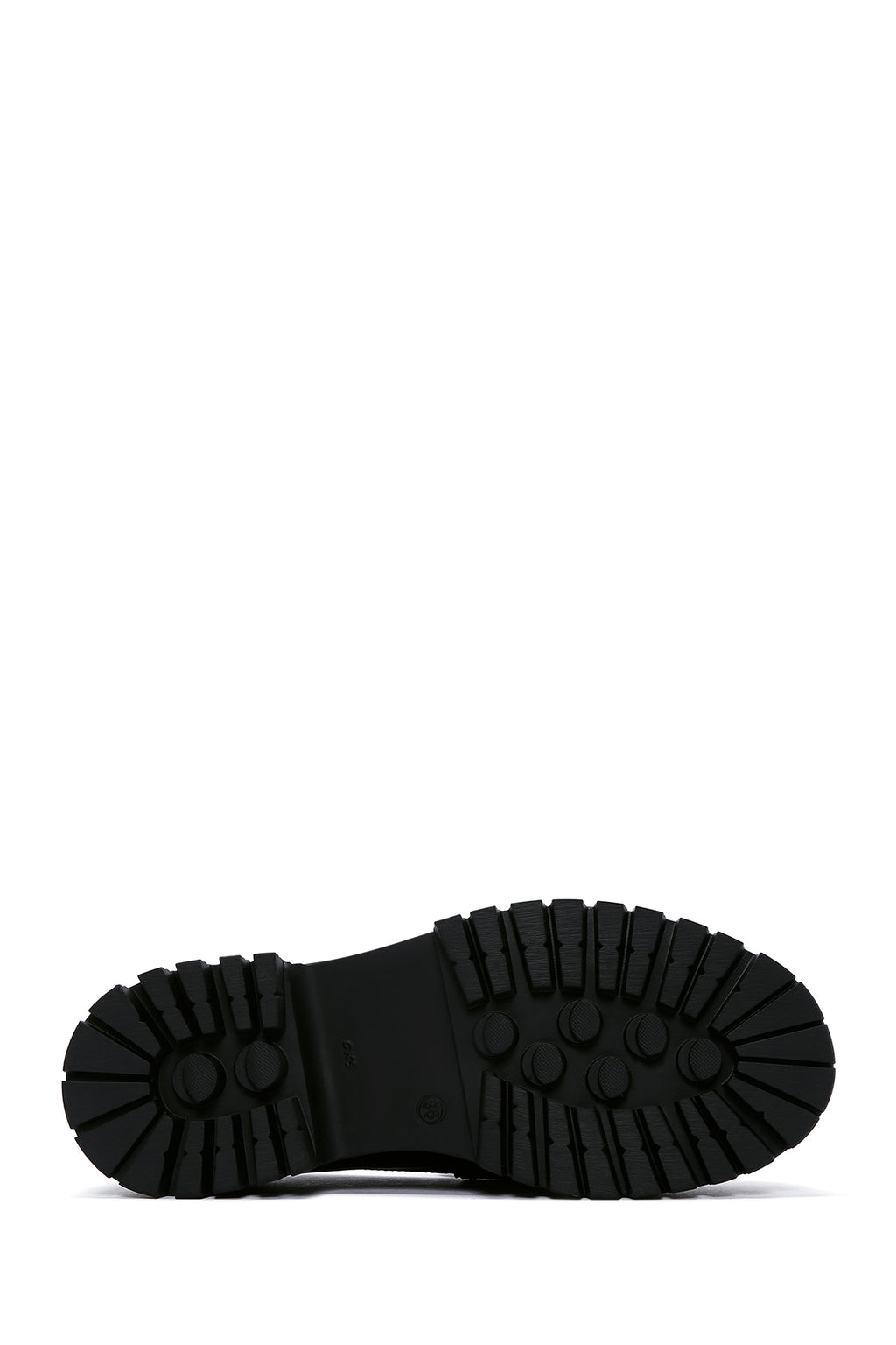 Kadın Siyah Püsküllü Deri Maskülen Loafer