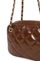 Woman Brown Quilted Crossbody Bag | Derimod