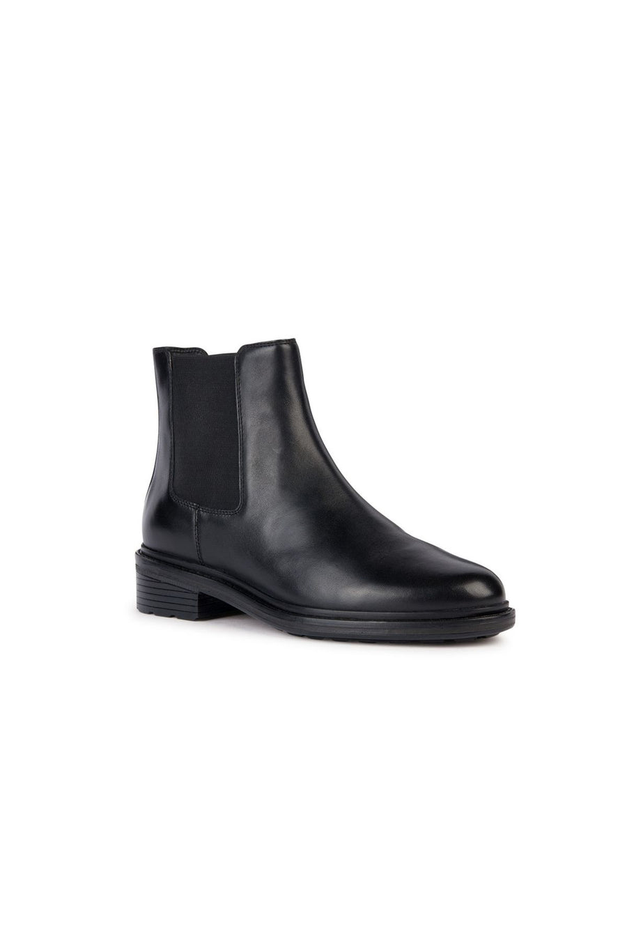 Geox Women's Black Walk Pleasure Leather Chelsea Boots
