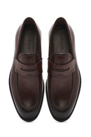 Men's Brown Leather Classic Loafer | Derimod