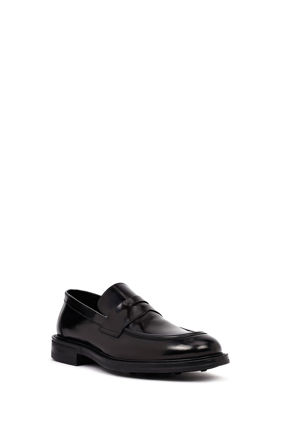 Erkek Siyah Deri Casual Loafer